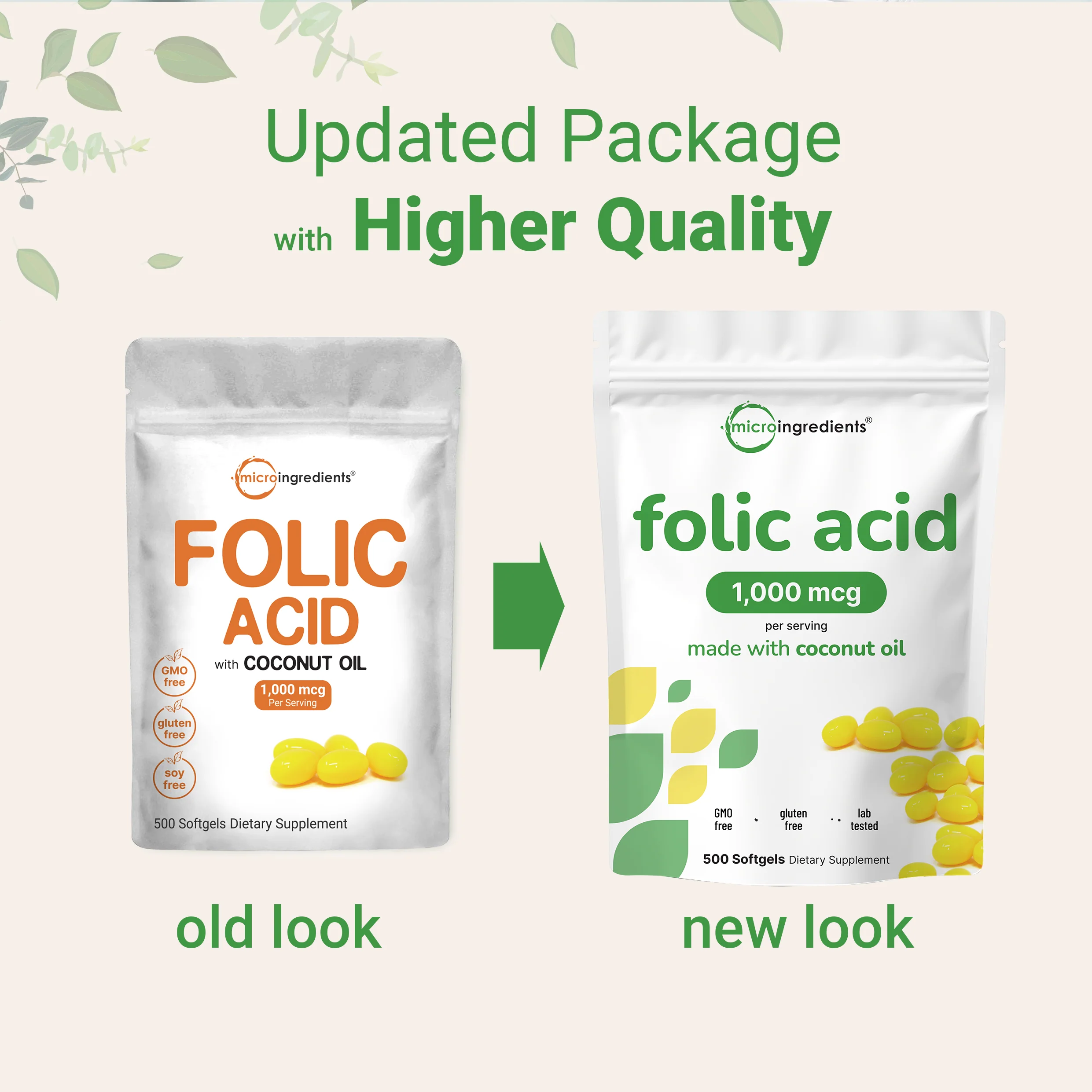 Micro Ingredients Premium Folic Acid Softgels - Image 3