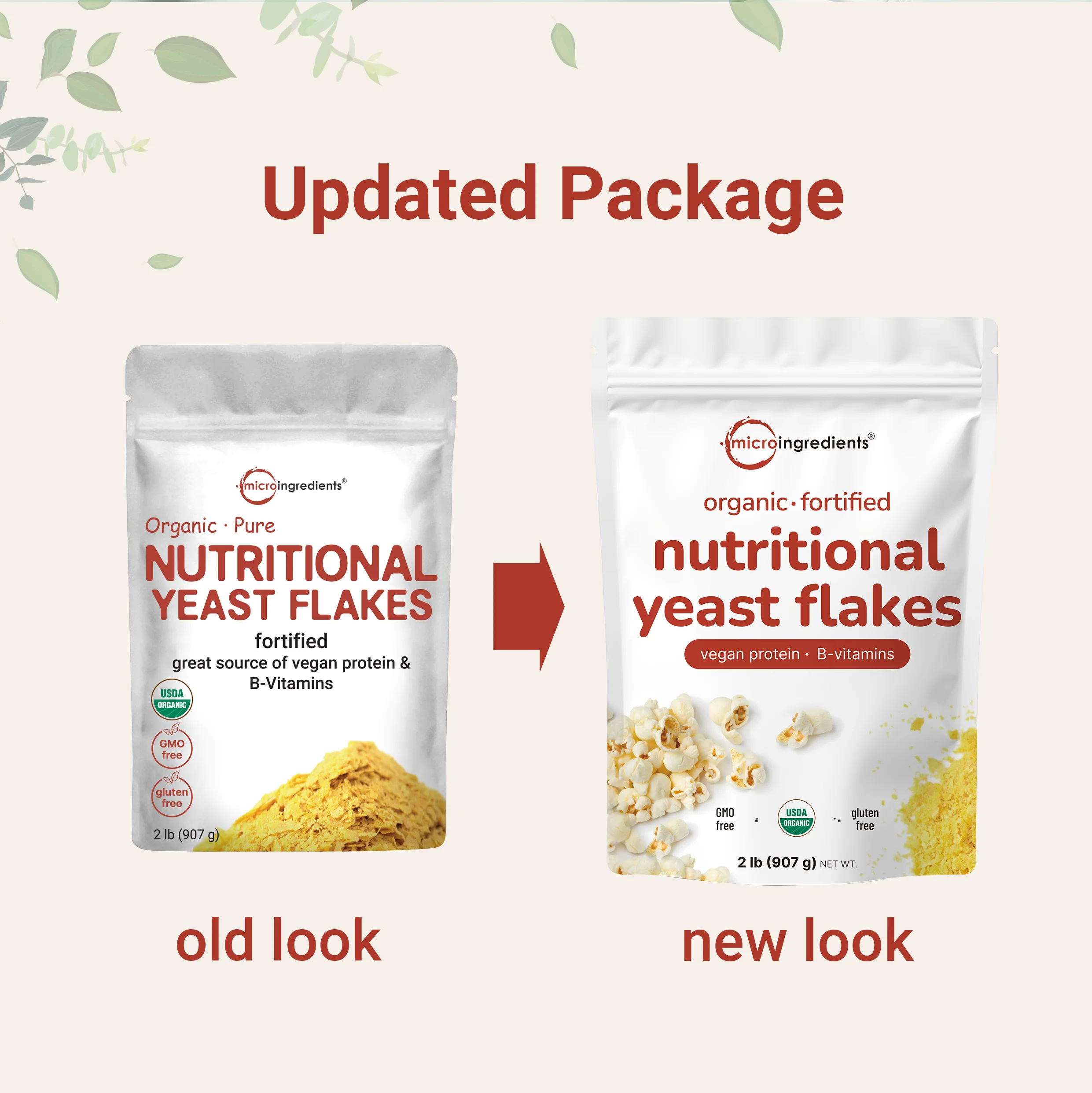 Micro Ingredients Organic Fortified Nutritional Yeast Flakes - Gluten Free - Image 3
