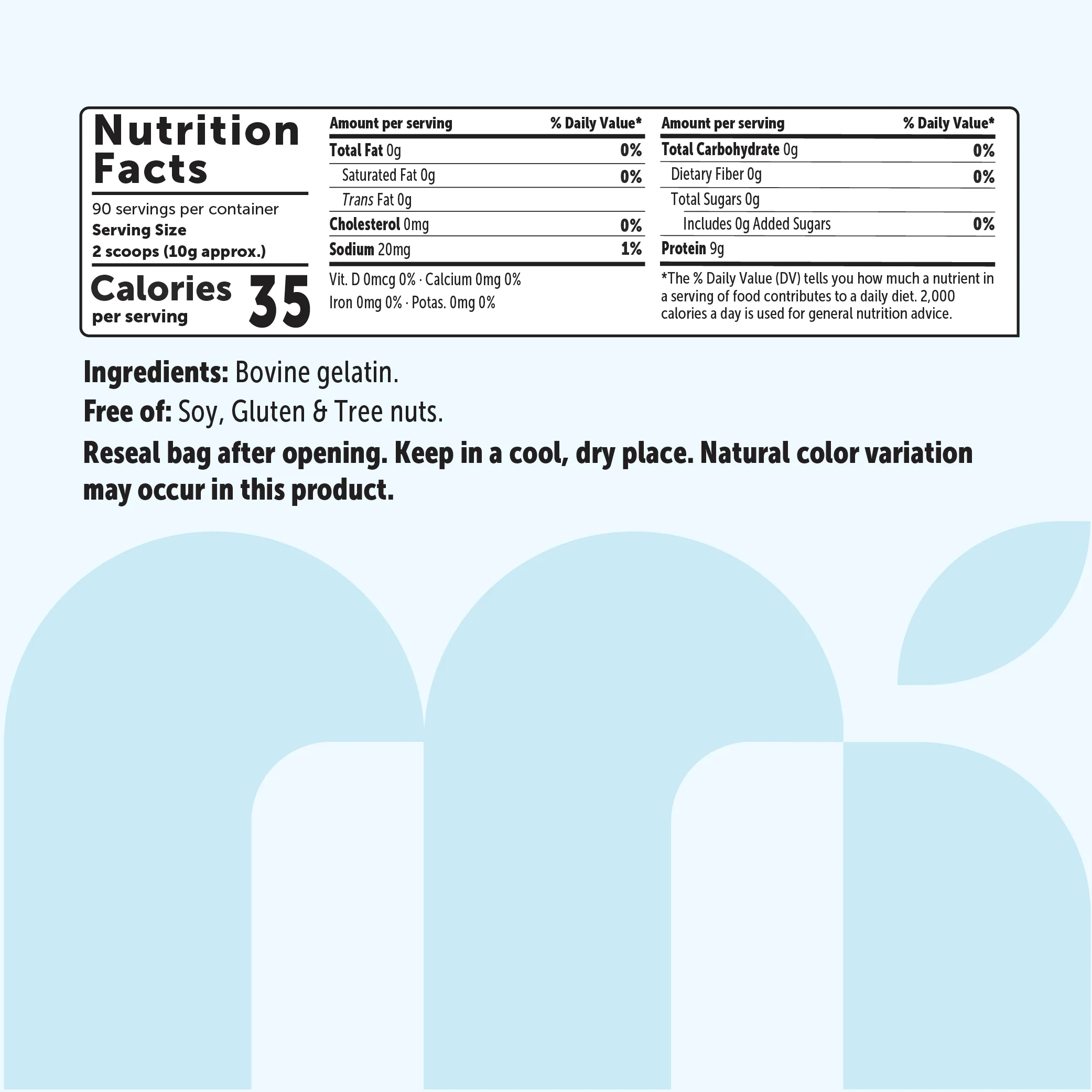 Micro Ingredients Grass-Fed Beef Gelatin Powder - Unflavored, 2lb - Image 3