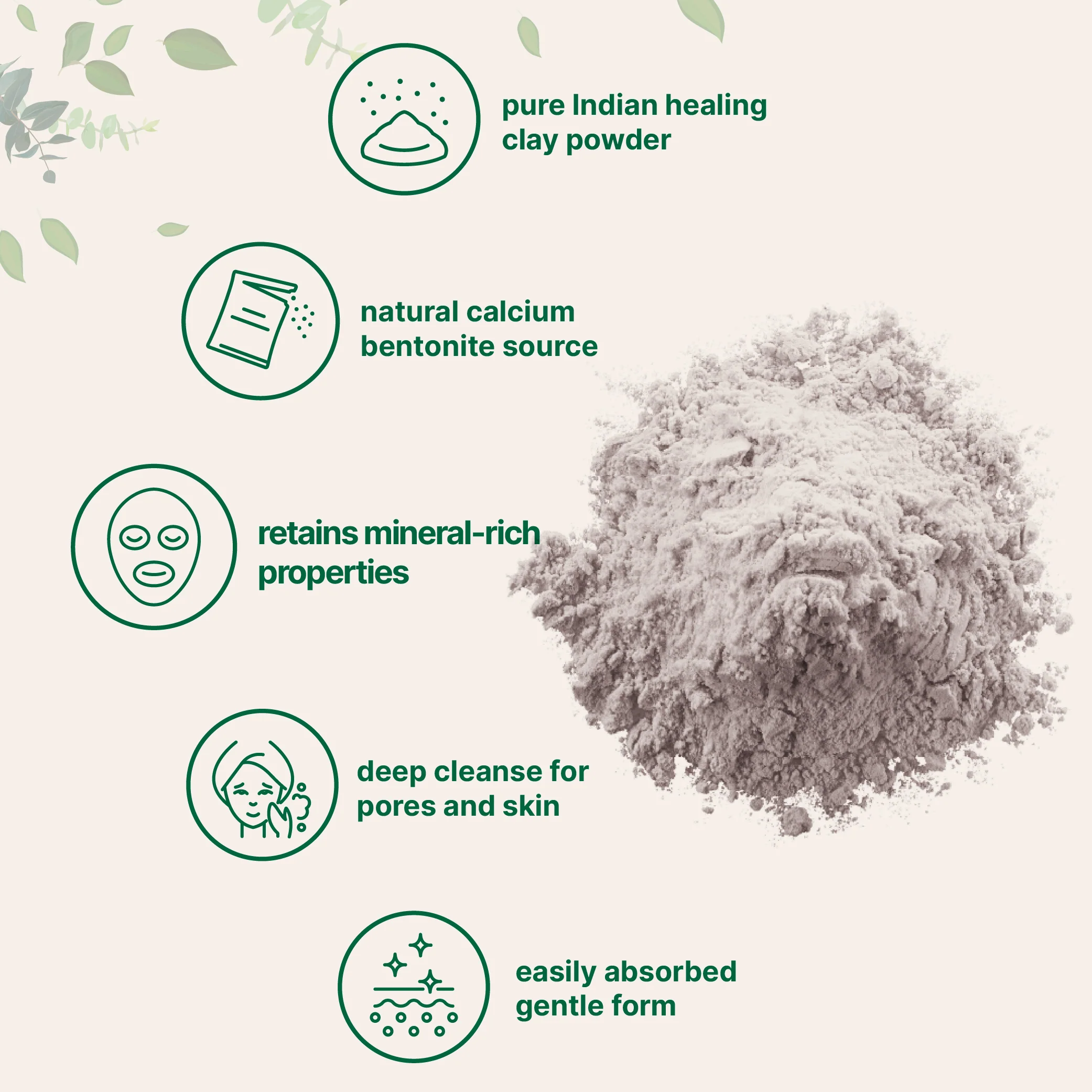 Micro Ingredients Natural Calcium Bentonite Clay, 2lbs Powder | Pure Indian Healing Clay - Image 4