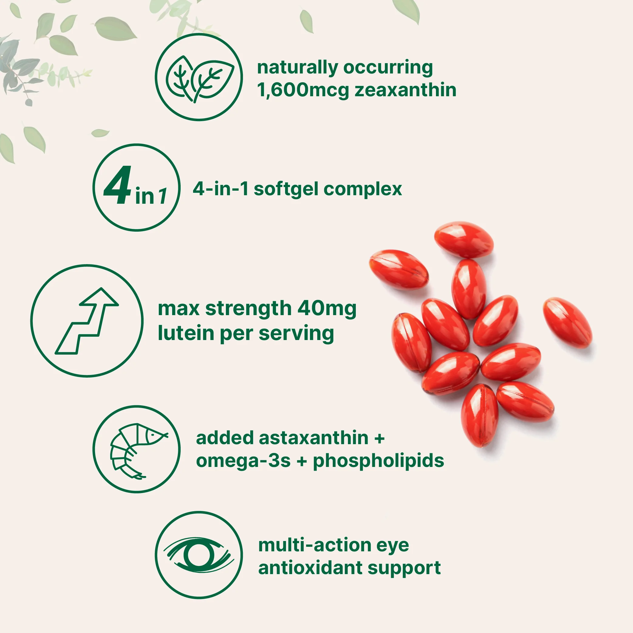 Micro Ingredients Lutein & Zeaxanthin Softgels - Image 3