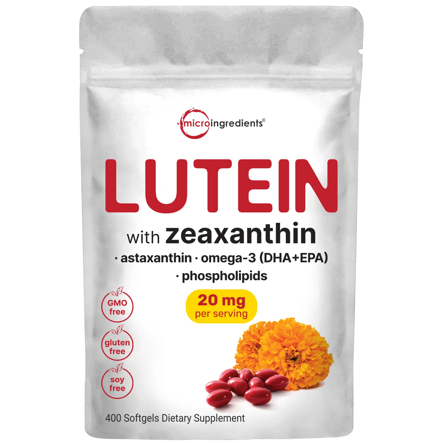 Micro Ingredients Lutein & Zeaxanthin Softgels - Image 5