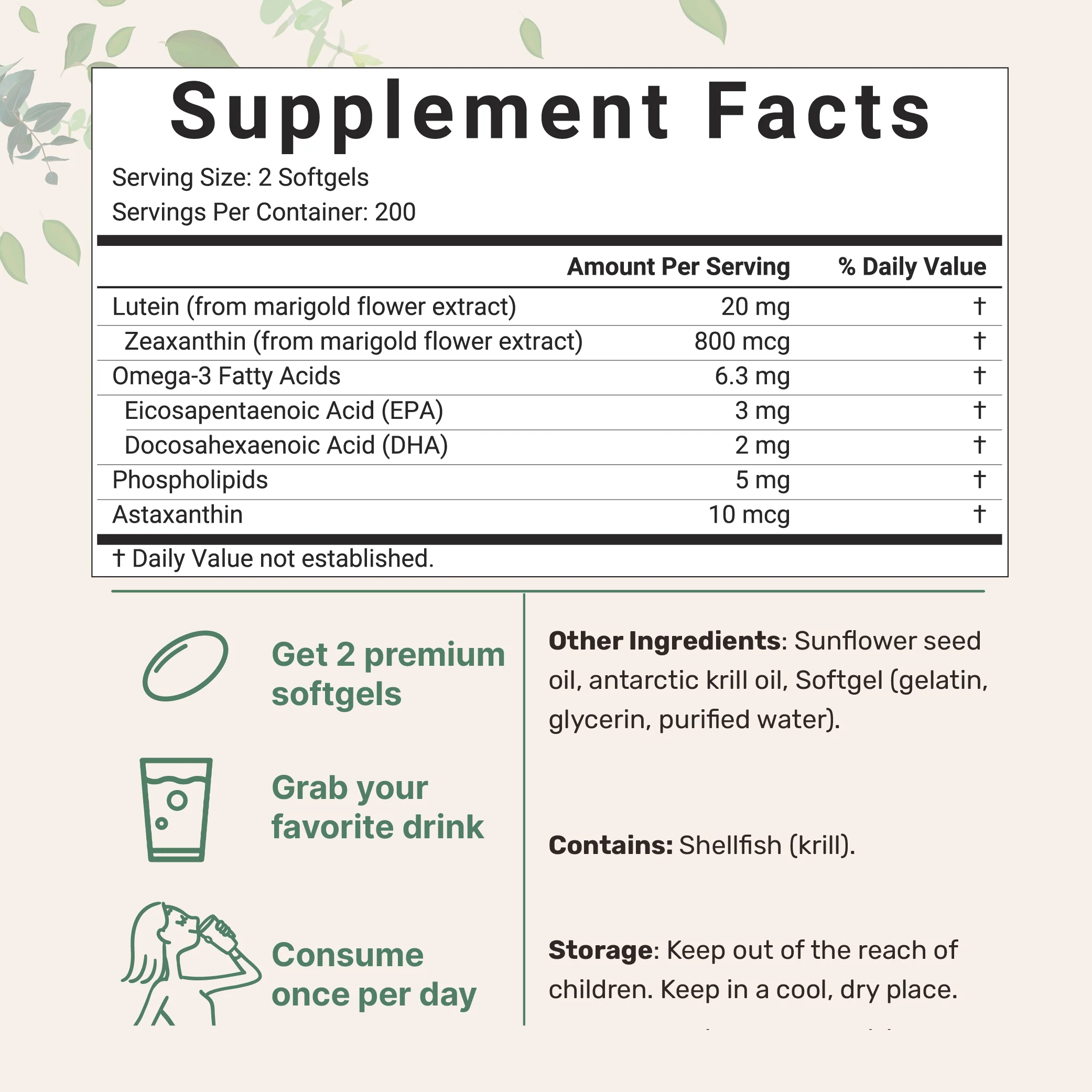 Micro Ingredients Lutein & Zeaxanthin Softgels - Image 6