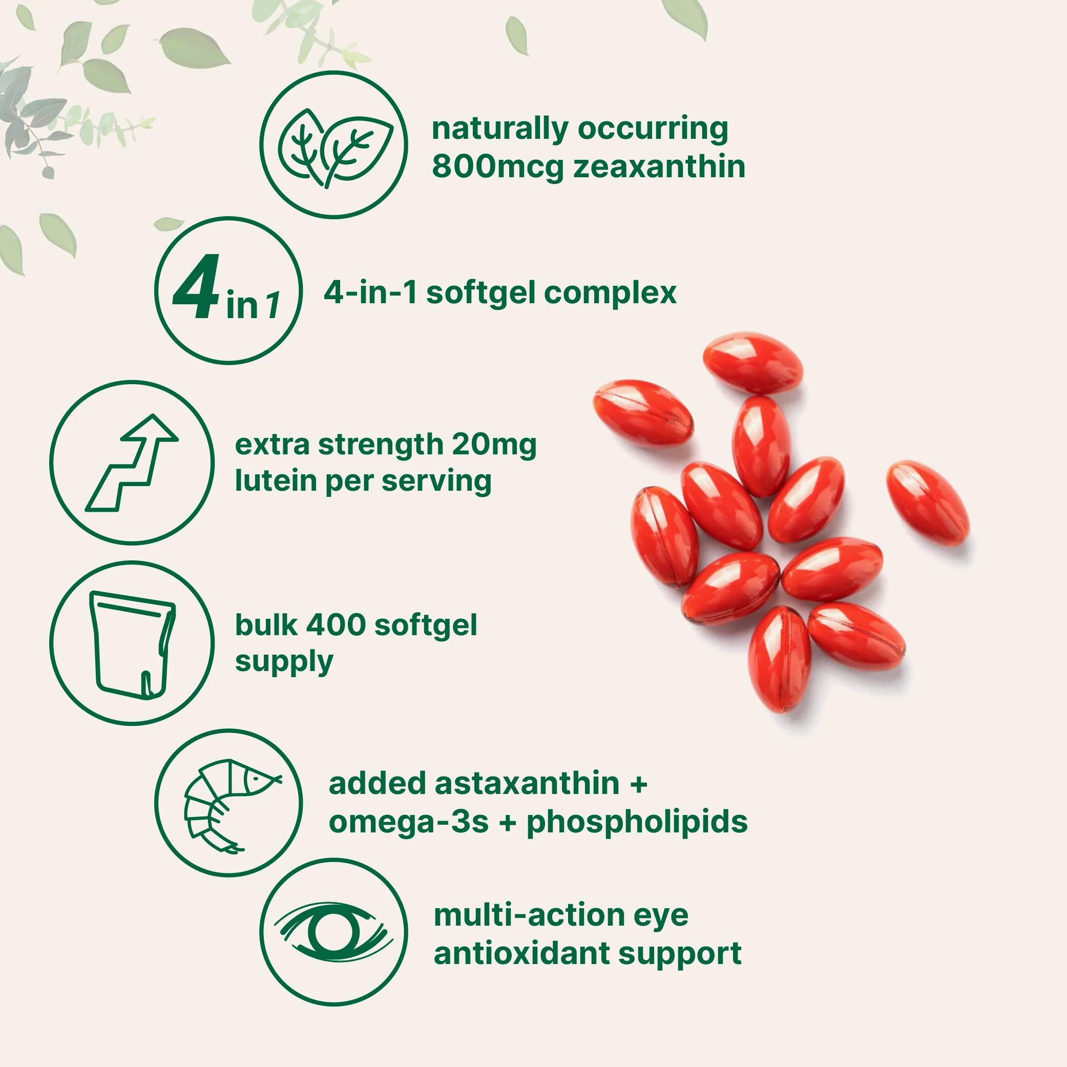Micro Ingredients Lutein & Zeaxanthin Softgels - Image 7