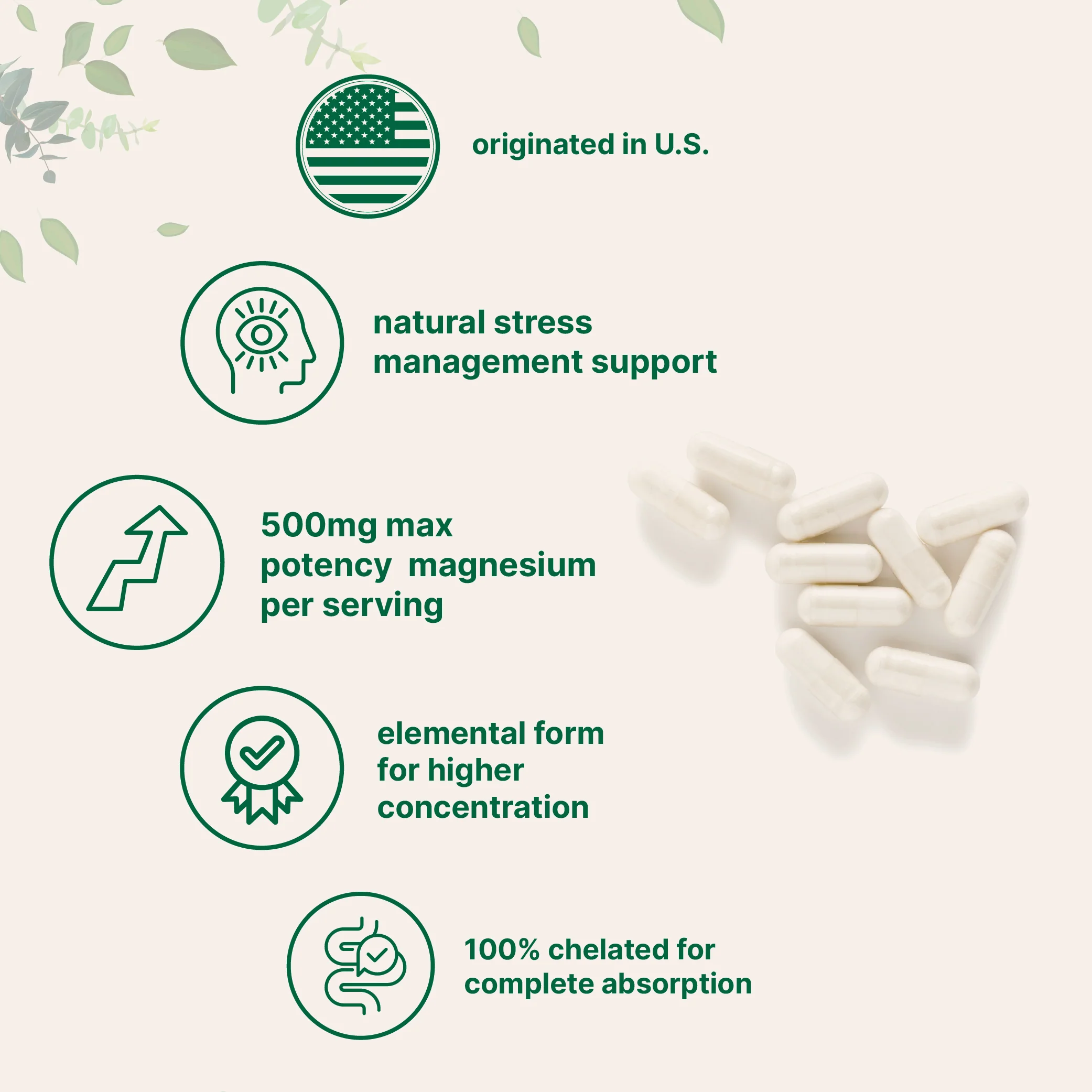 Micro Ingredients Magnesium Glycinate 500mg - Pure & High Potency - Image 4