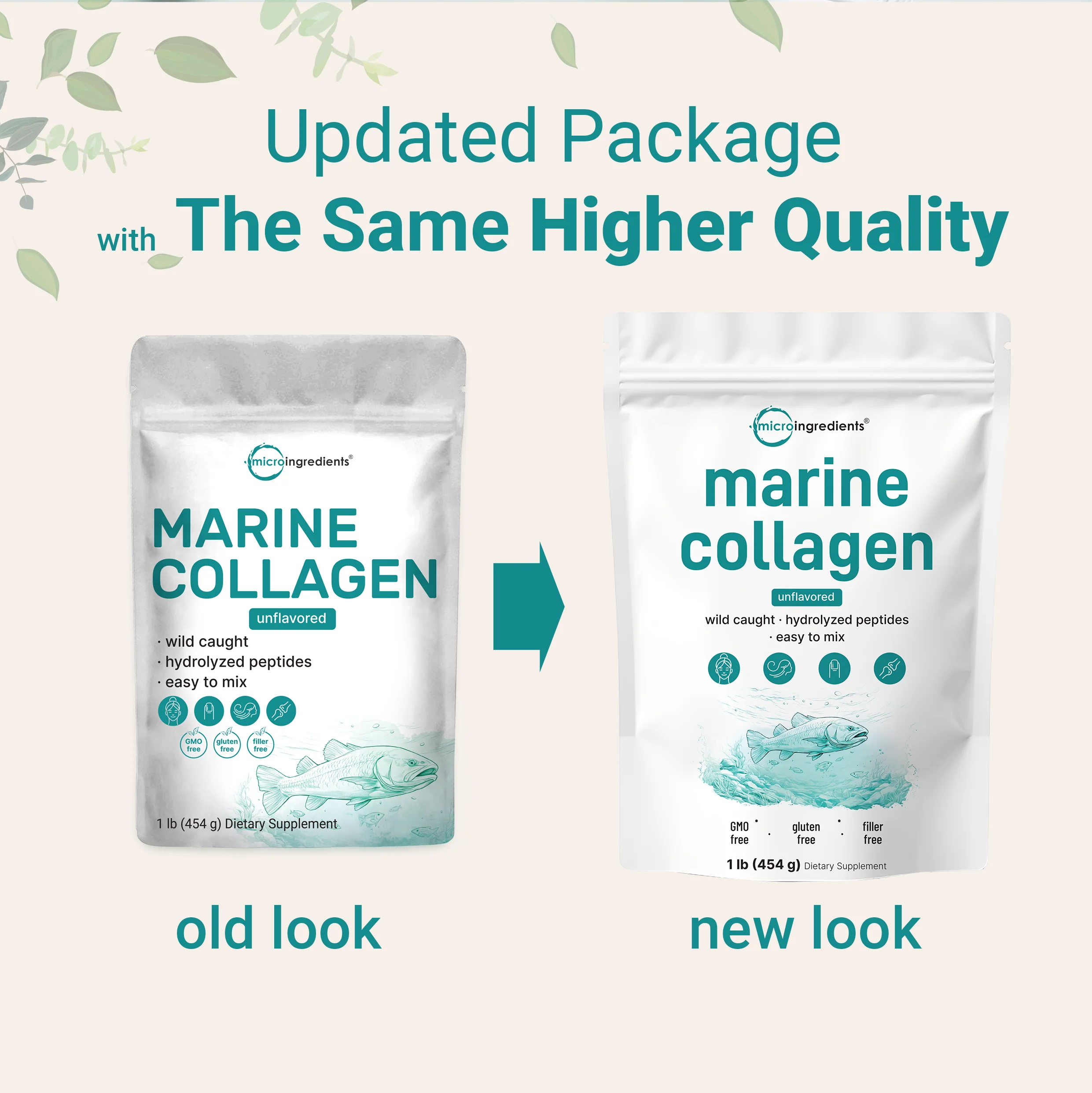 Micro Ingredients Marine Collagen Protein Powder, 37 Servings Per Pack - Image 3