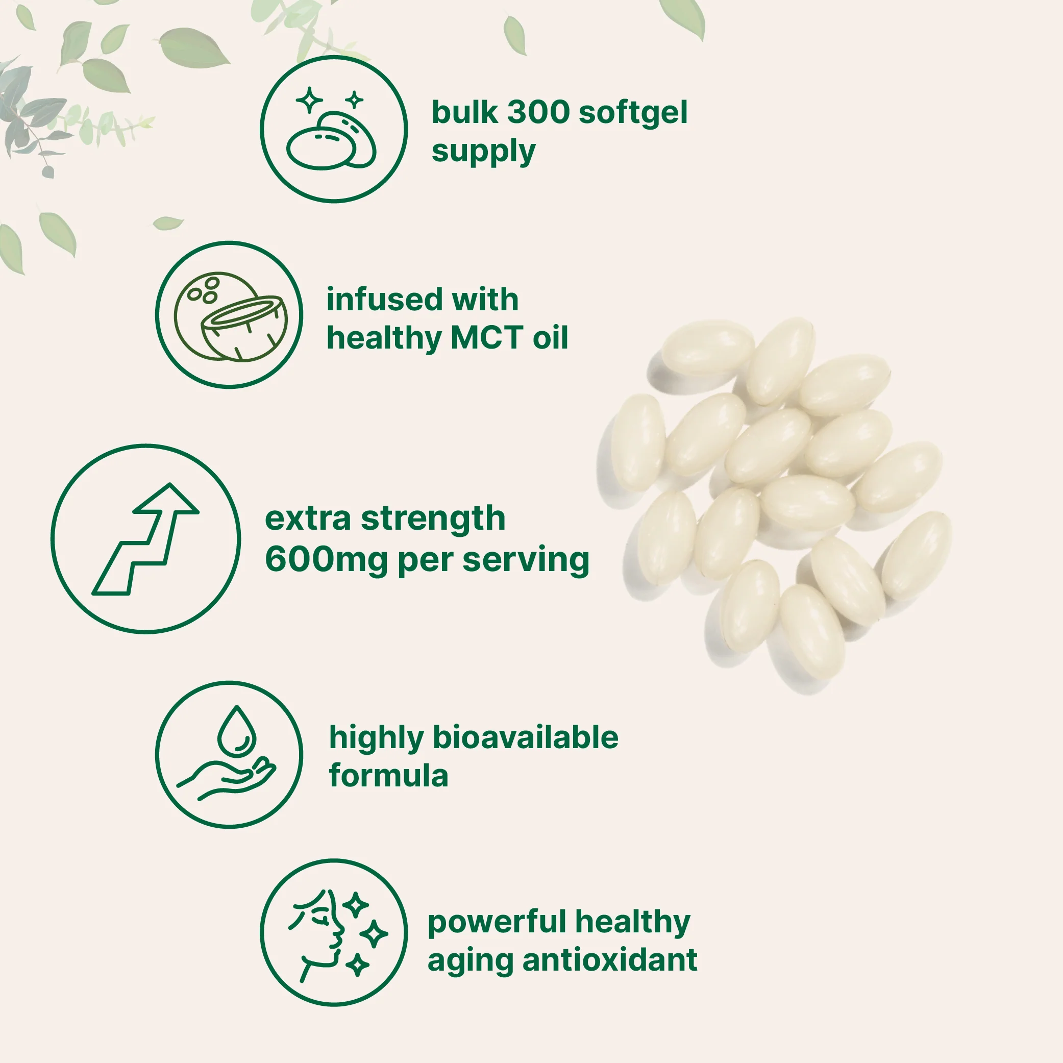 Micro Ingredients Alpha Lipoic Acid 600mg, 300 Softgels - Image 3