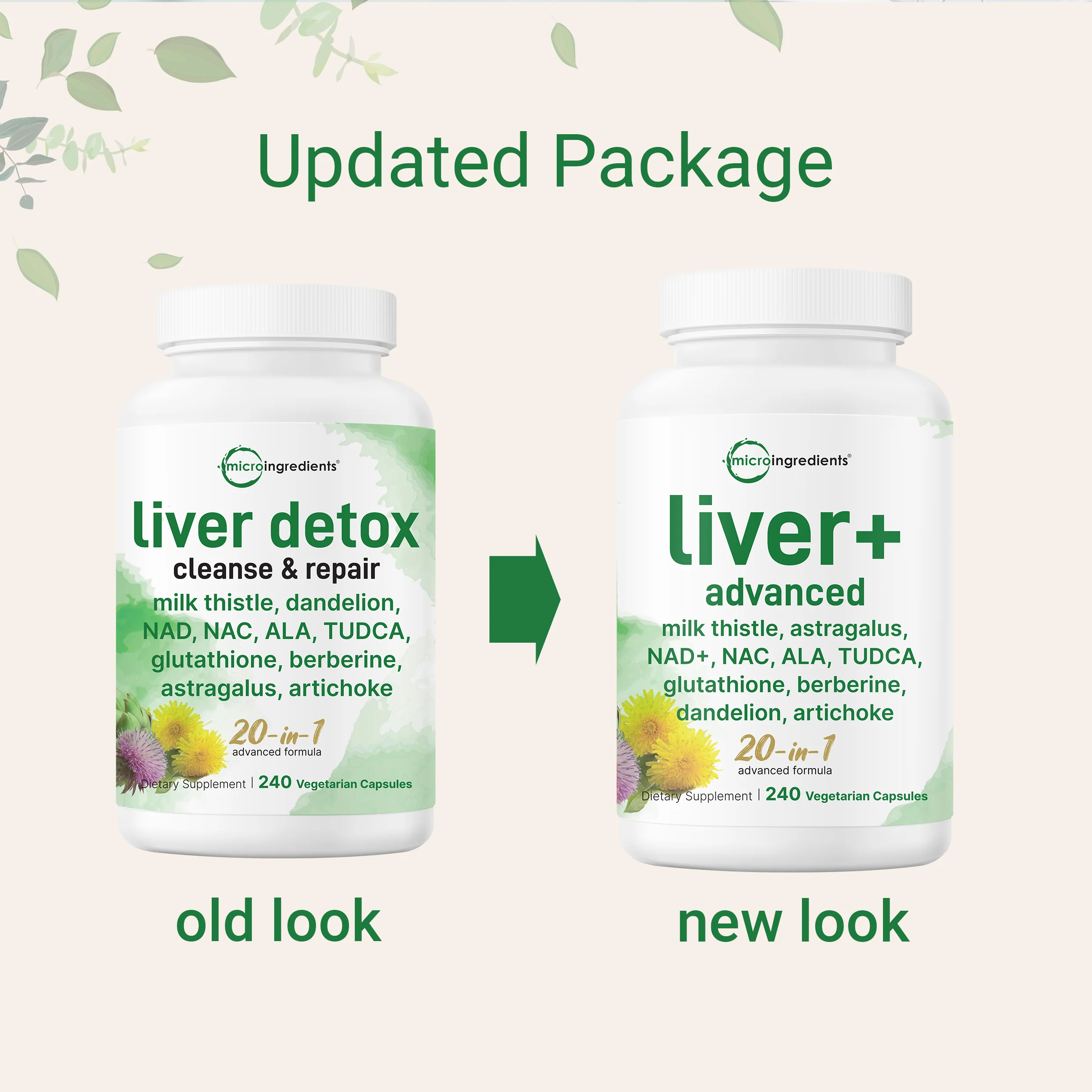 Micro Ingredients Liver Advanced+, 240 Veggie Capsules, 20-in-1 Advanced Support Complex - Image 3