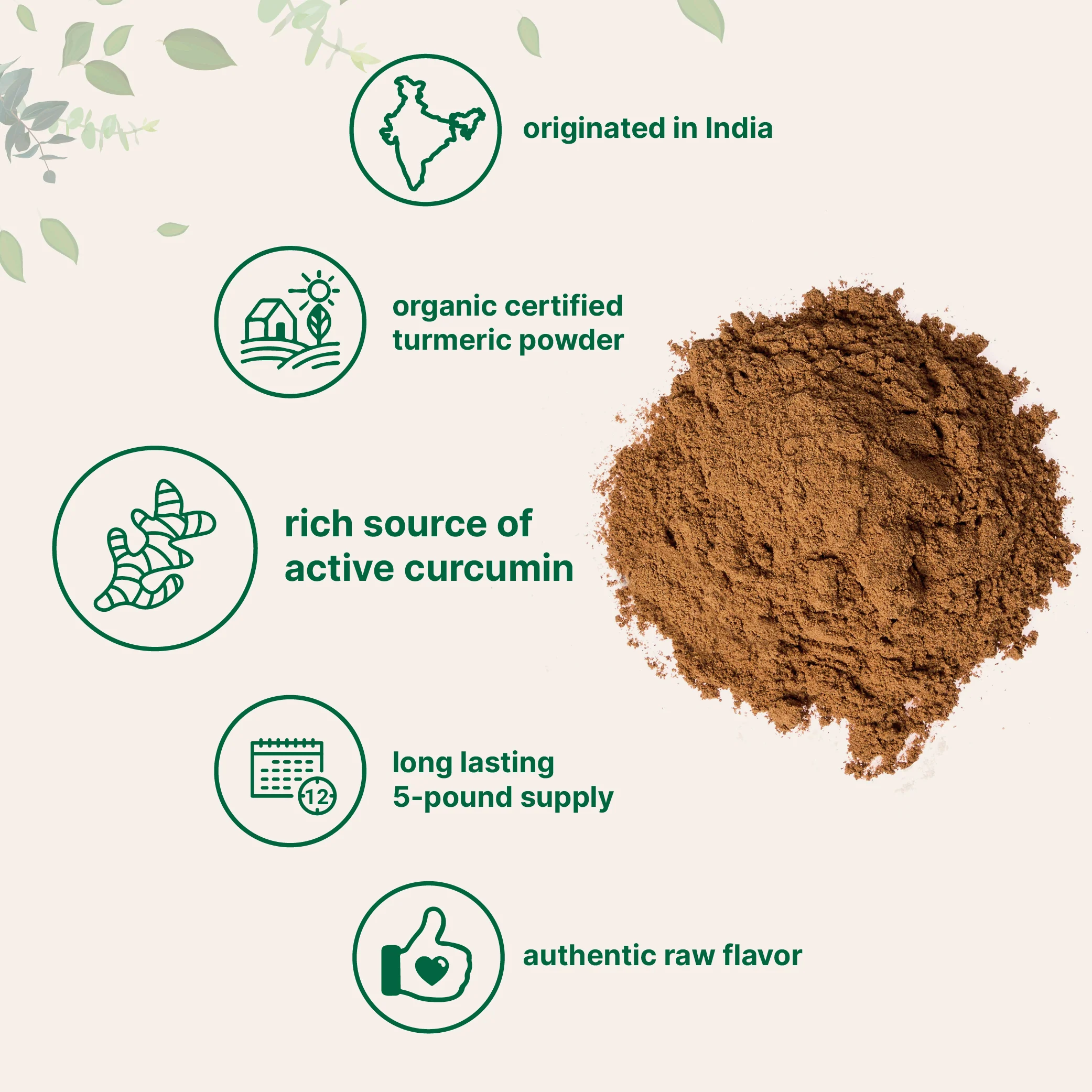 Micro Ingredients Organic Turmeric Powder, 5 Pounds - Image 3