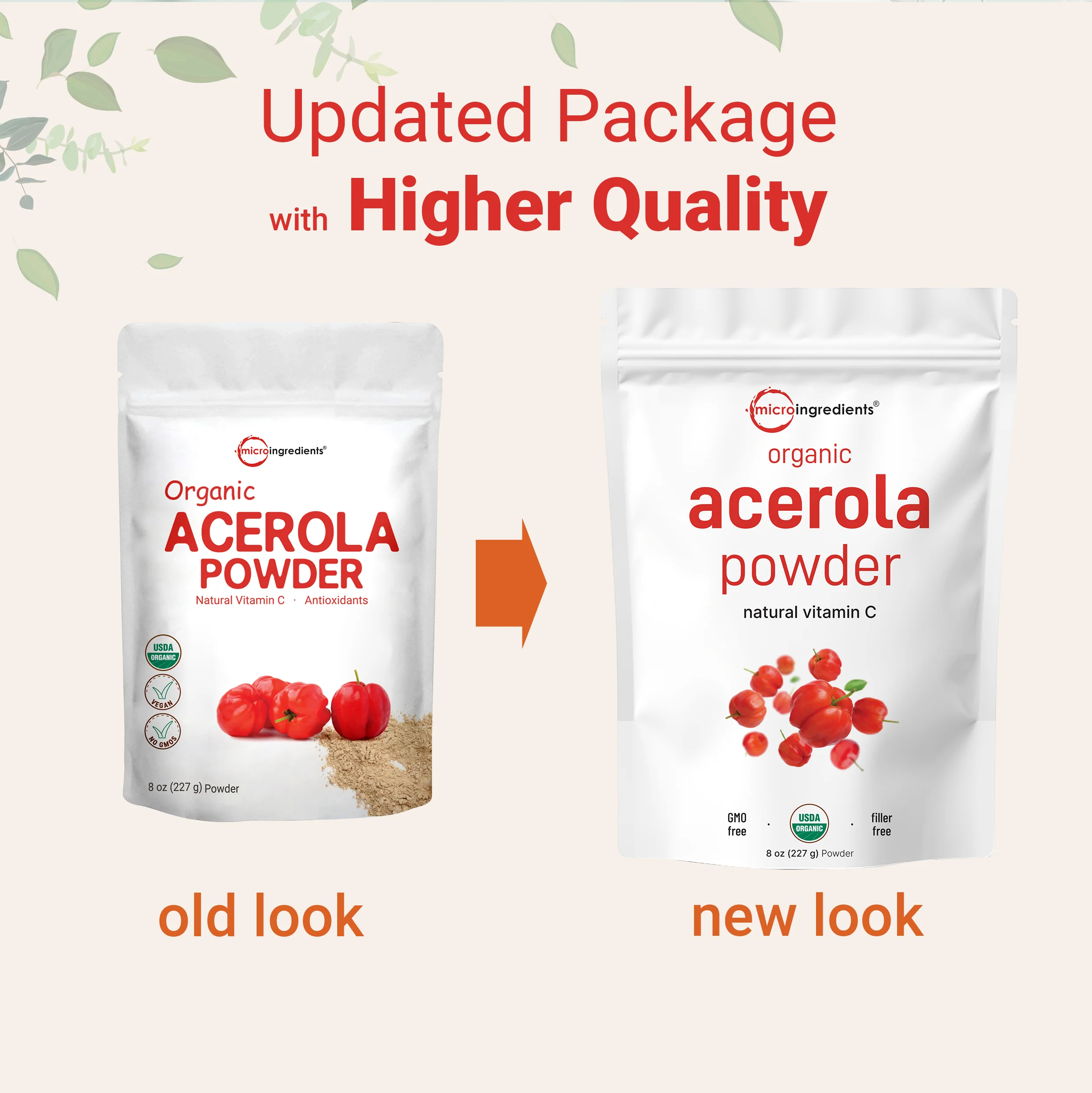Micro Ingredients Organic Acerola Cherry Powder, 8oz - Image 3