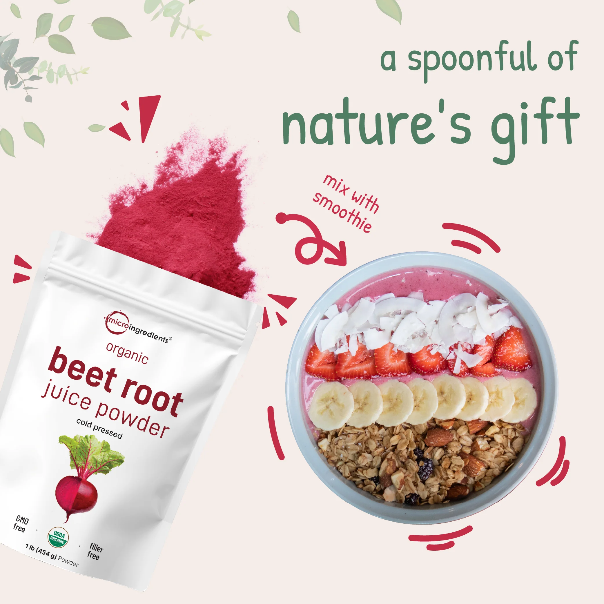 Micro Ingredients Organic Beet Root Juice Powder, 1 Pound - Image 6