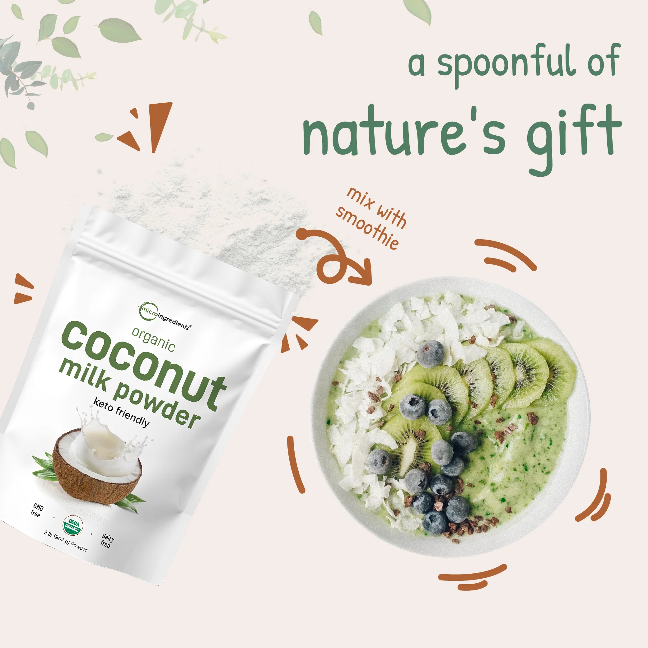 Micro Ingredients Organic Coconut Milk Powder - Image 5