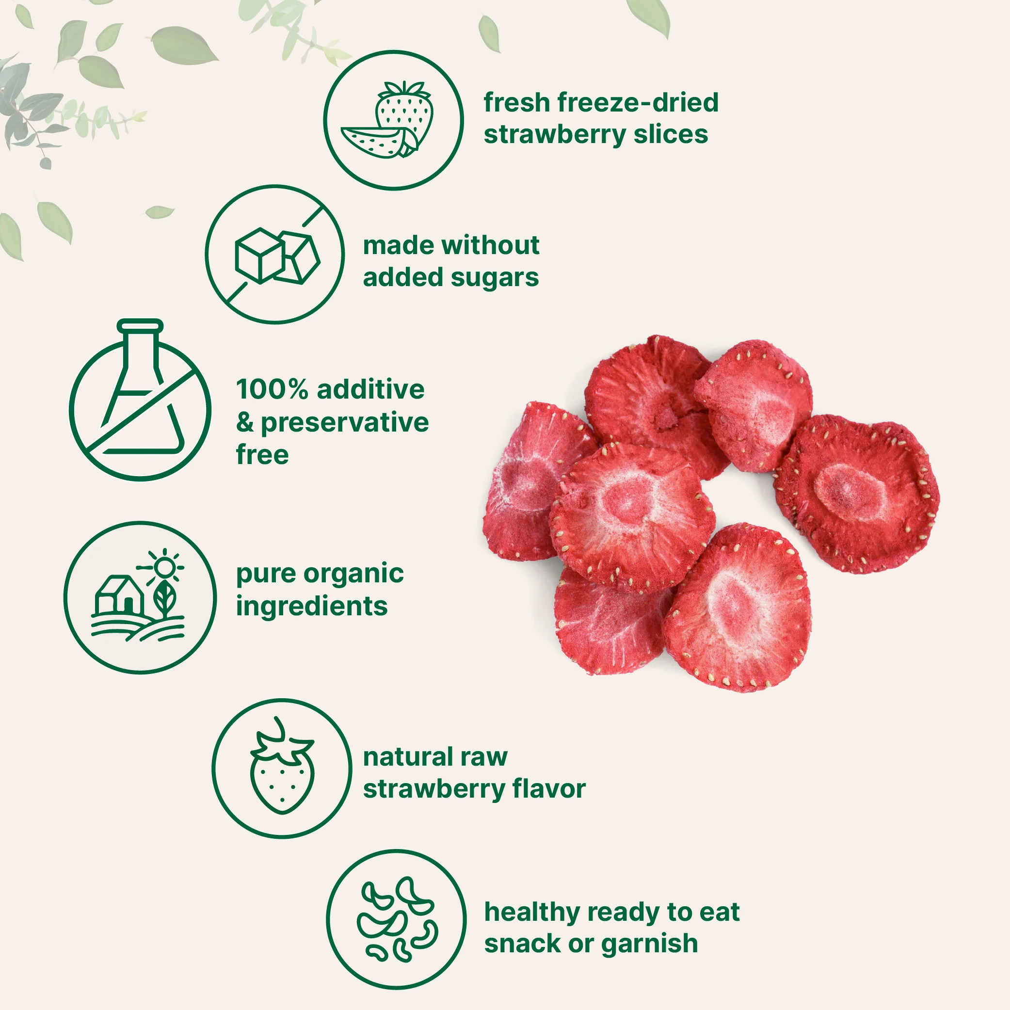 Micro Ingredients Organic Freeze Dried Strawberries Sliced, 6.4oz - Image 3