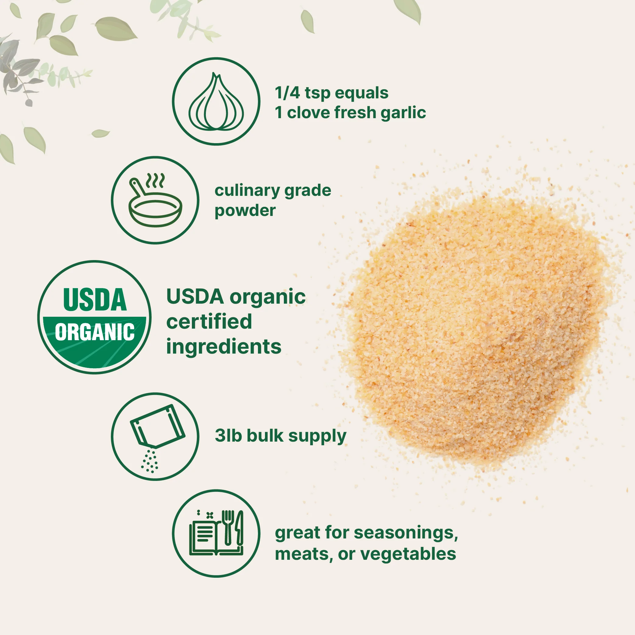 Micro Ingredients Organic Garlic Powder-3lb - Image 4