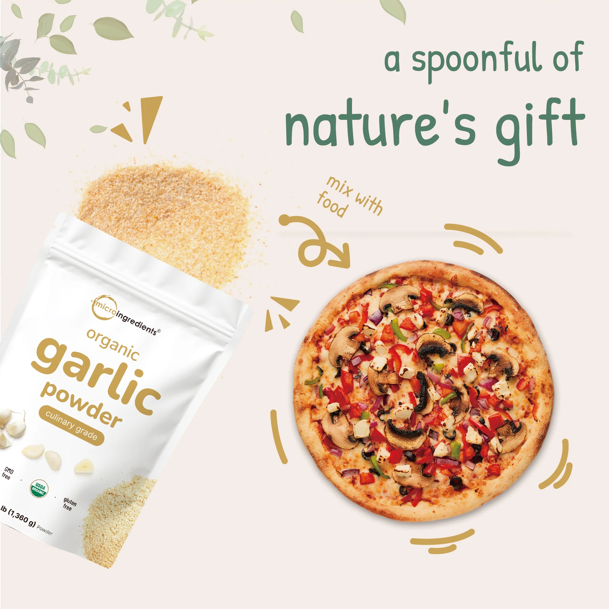 Micro Ingredients Organic Garlic Powder-3lb - Image 6