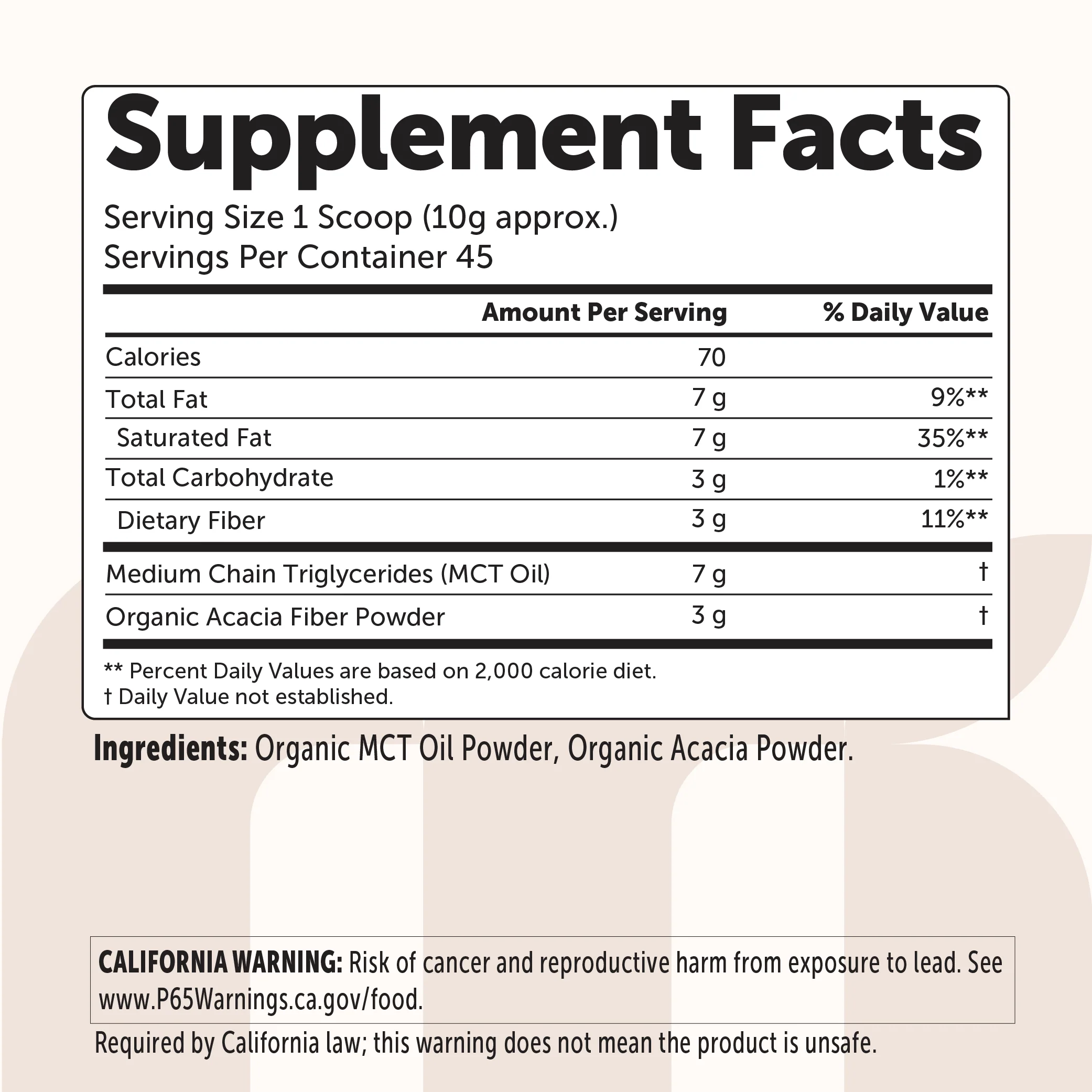 Micro Ingredients Organic MCT Oil Powder 1 Pound - Image 3