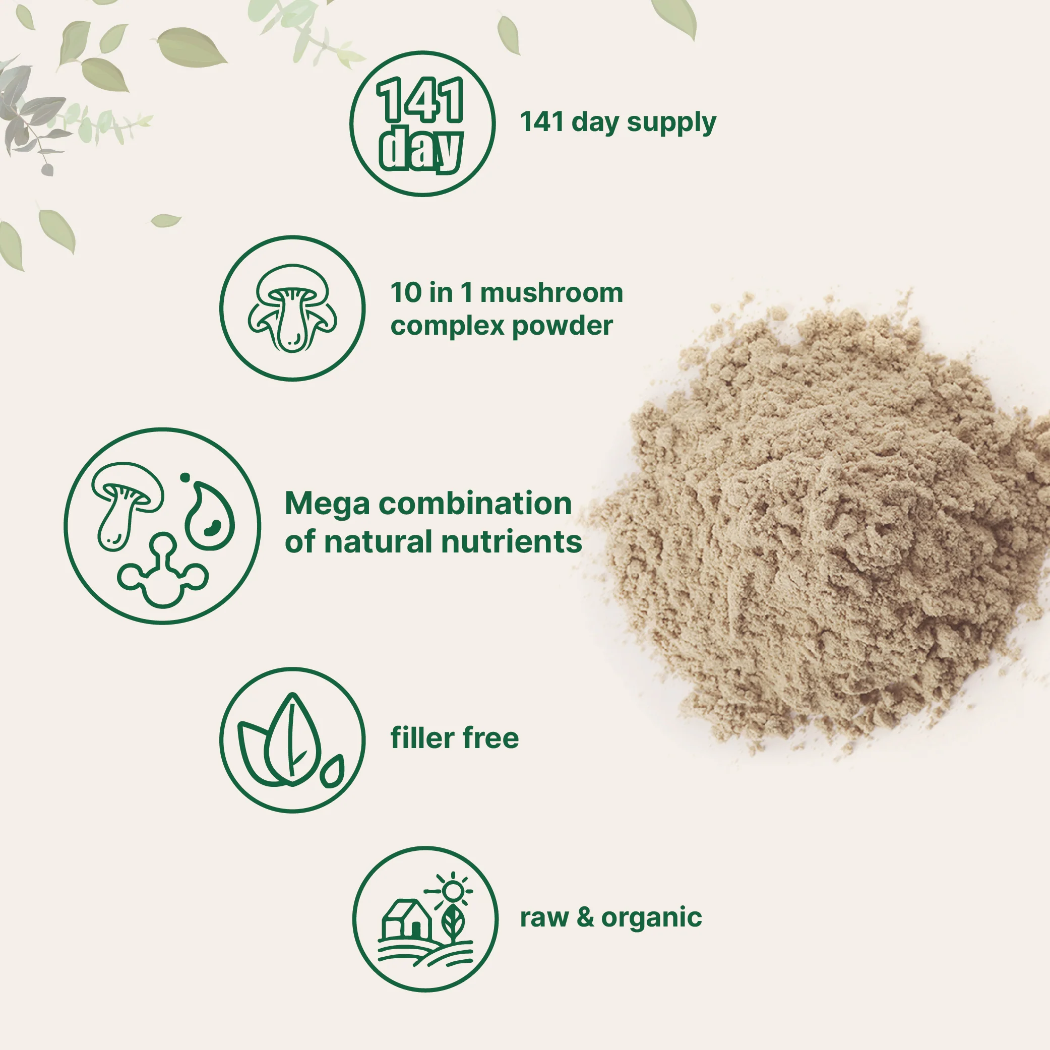 Micro Ingredients Organic Mega 10 mushroom Powder - Image 6