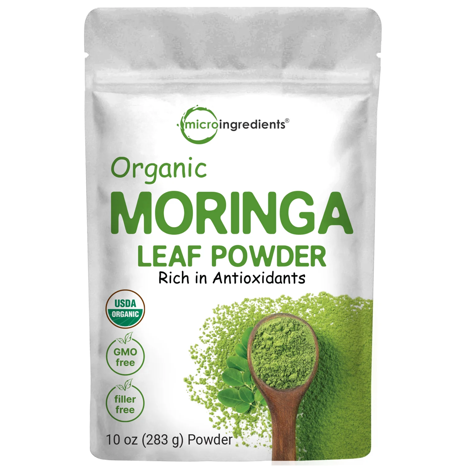 Micro Ingredients Organic Moringa Oleifera Leaf Powder - Image 3