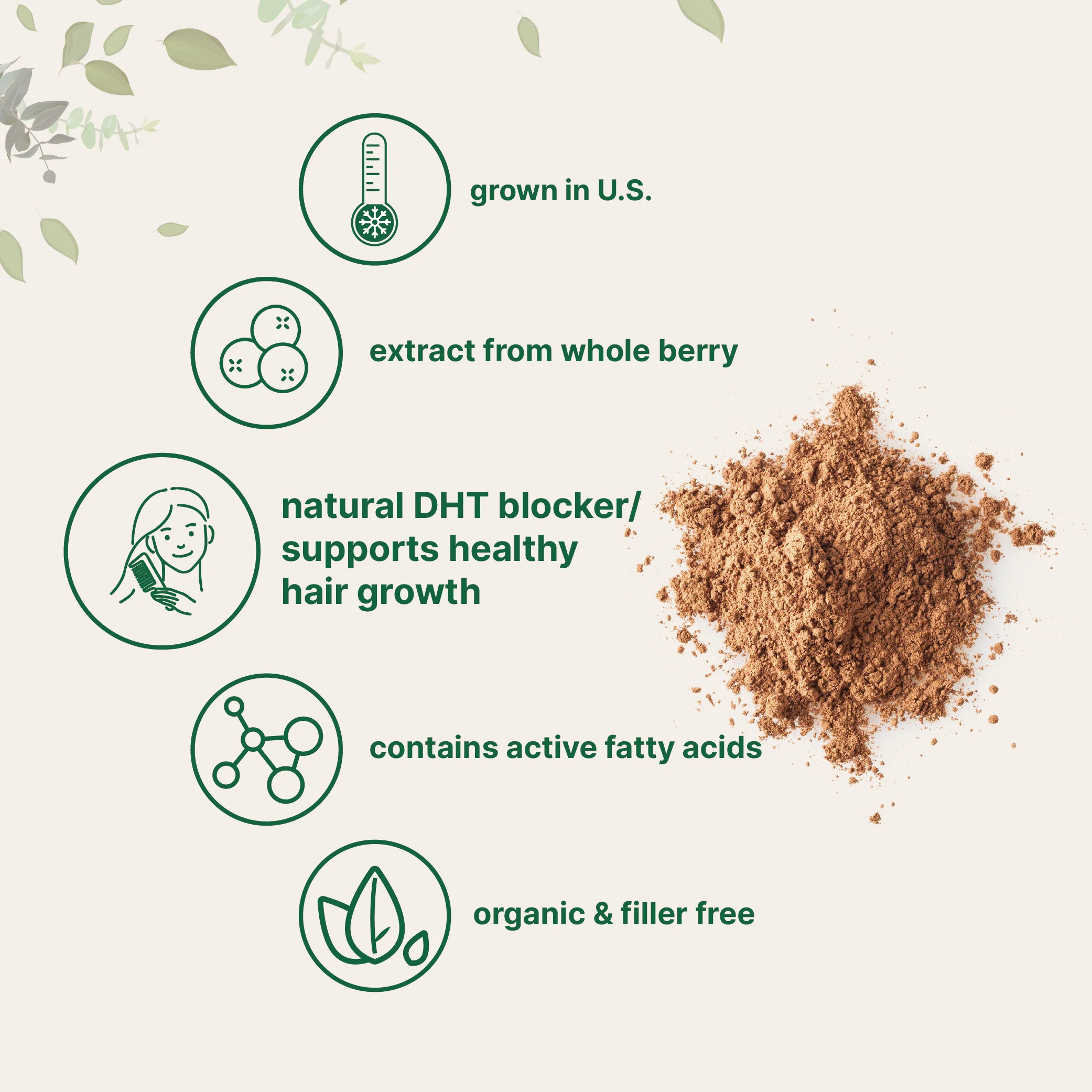 Micro Ingredients Organic Saw Palmetto Powder - Image 3