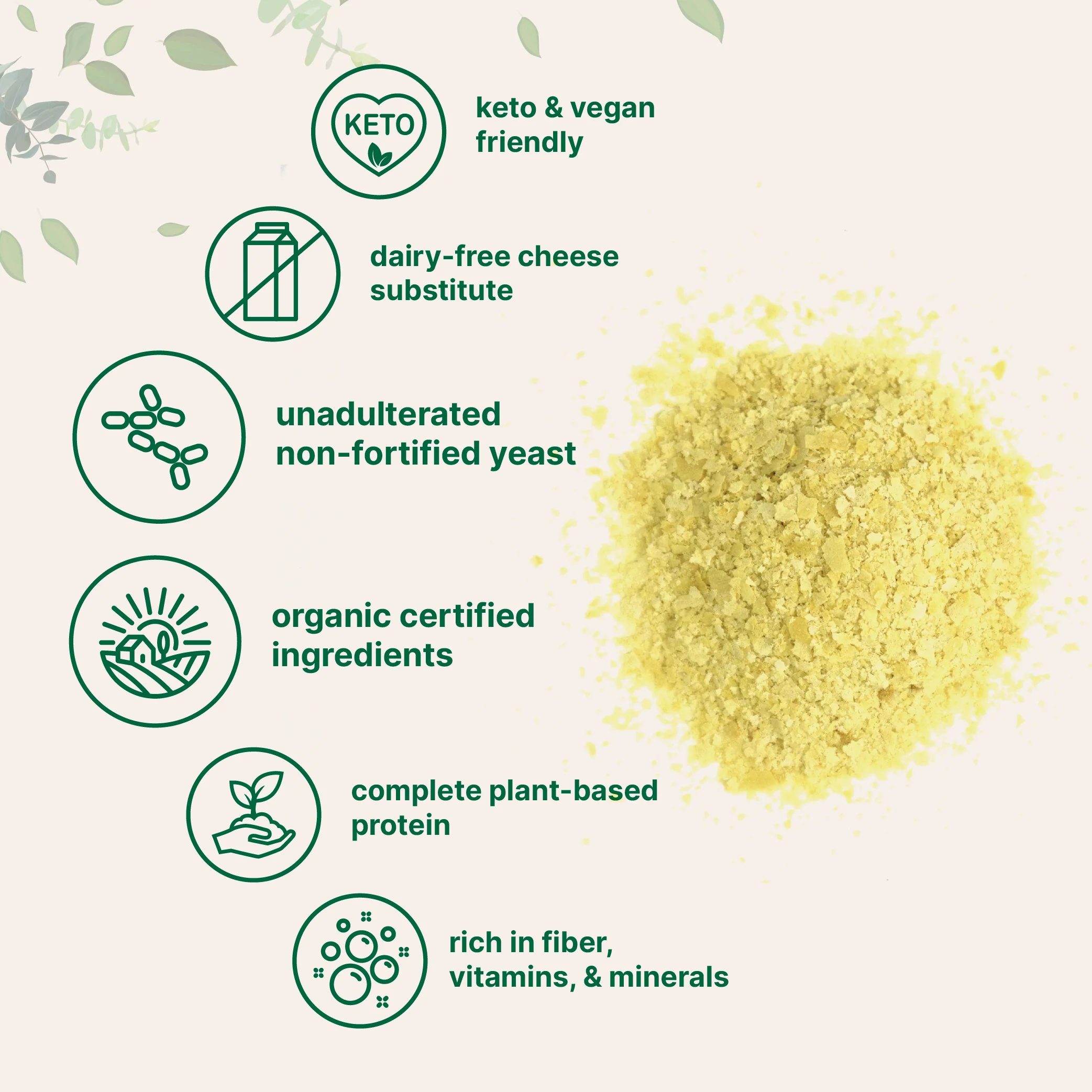 Micro Ingredients Organic Non-Fortified Nutritional Yeast Flakes - Pure & Powdered - Image 4