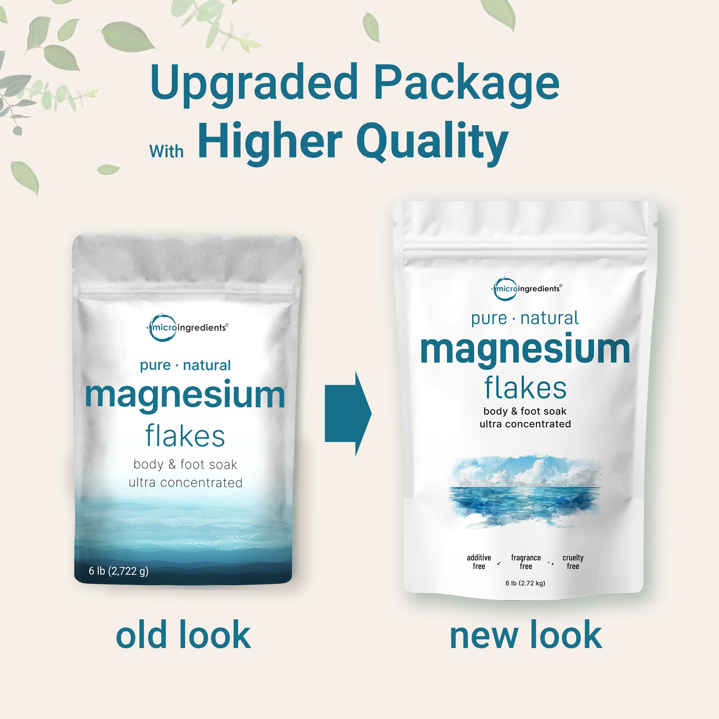 Micro Ingredients Pure Magnesium Bath Flakes 6lb - Image 4