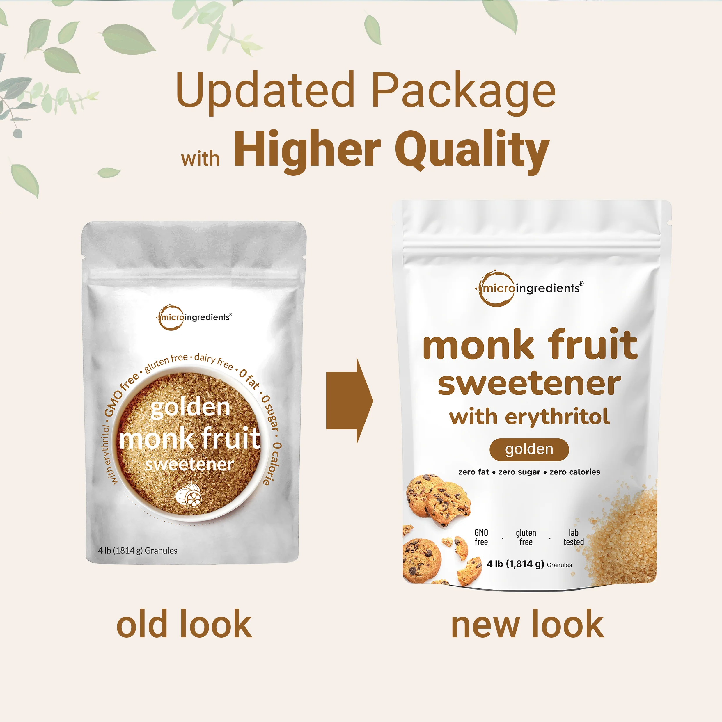 Micro Ingredients Golden Monk Fruit Sweetener with Erythritol - Image 3