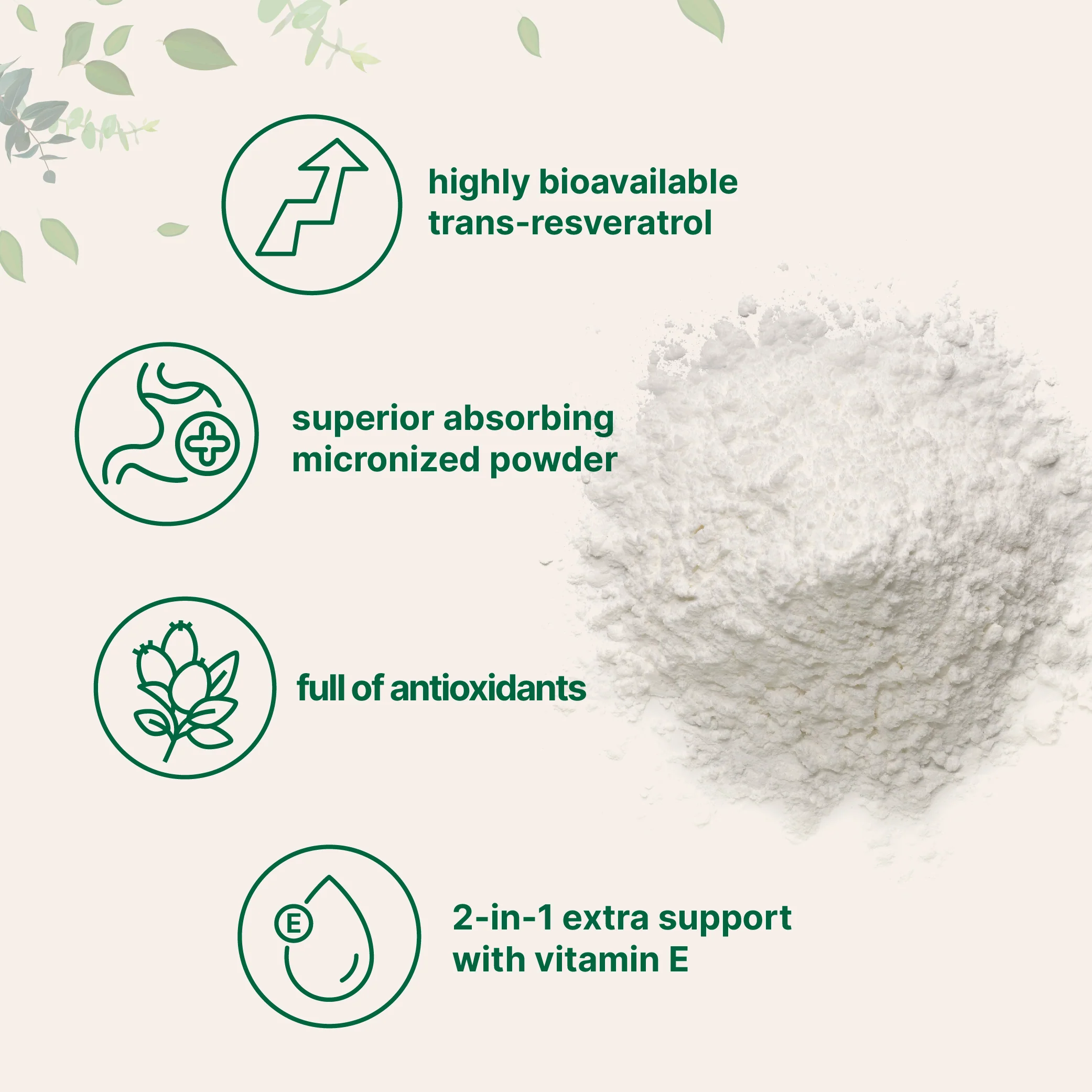 Micro Ingredients Trans-Resveratrol with Vitamin E Powder - Image 4