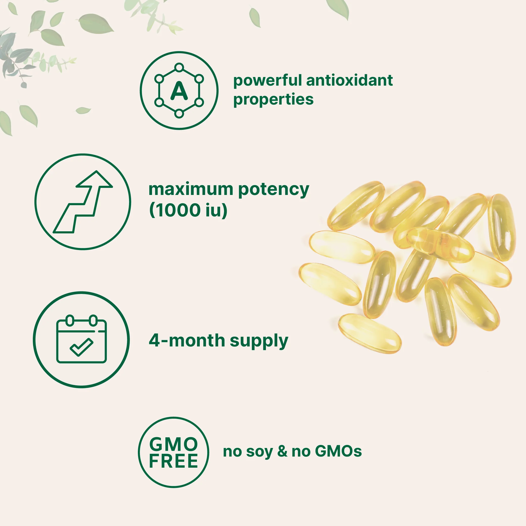 Micro Ingredients Vitamin E 1000 IU Softgels - Image 3