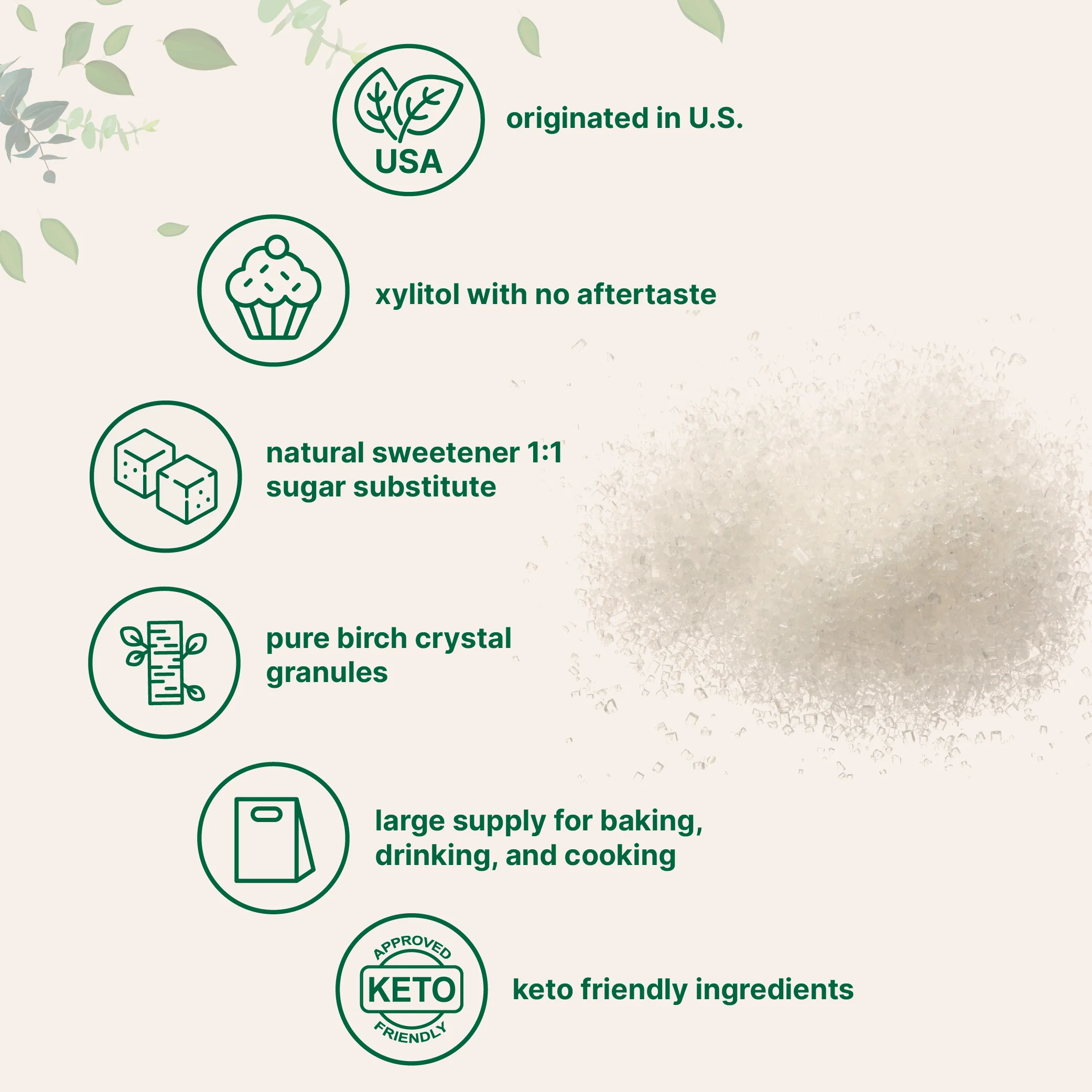 Micro Ingredients Xylitol Sweetener Granules, 6lb - Image 4